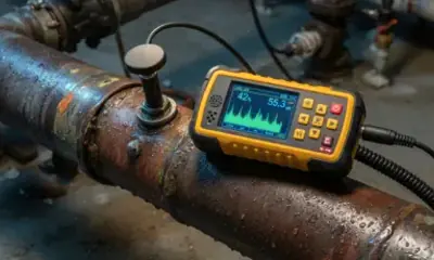 Detección de una fuga de agua con equipo electrónico