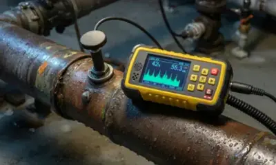 Reparación de una tubería con filtración de agua
