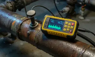Reparación de una tubería con filtración de agua
