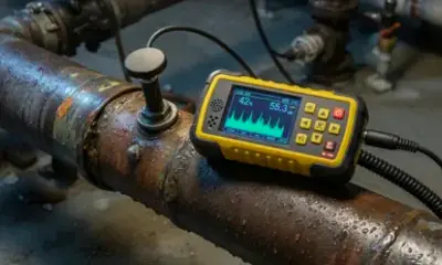 Reparación de una tubería con filtración de agua